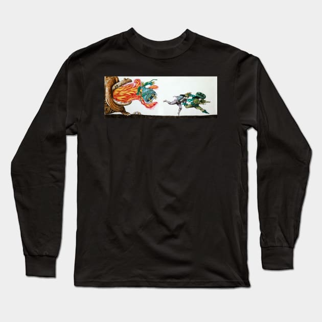 The Defeat of the Dragon Long Sleeve T-Shirt by FrisoHenstra